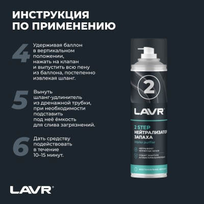 Набор для полной очистки кондиционера LAVR, 2×335мл / Ln2411