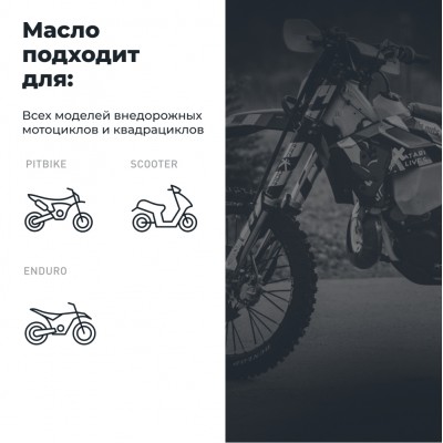 Моторное масло для мотоциклов RIDE SPECIAL 2Т FD LAVR MOTOLINE, 1 л / Ln7743